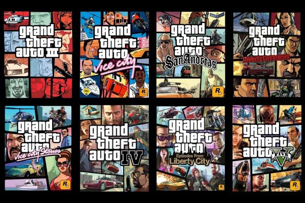 A história da franquia Grand Theft Auto (até o GTA V)