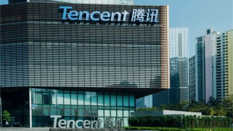 As acoes da Tencent caem depois que a midia chinesa