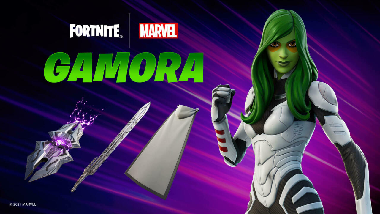 A chegada de Gamora significa que quase todos os Guardiões da equipe Galaxy estão em Fortnite.