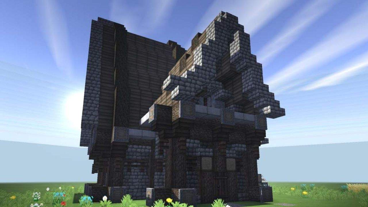 1. As casas medievais Minecraft proporcionam Estética Encantadora