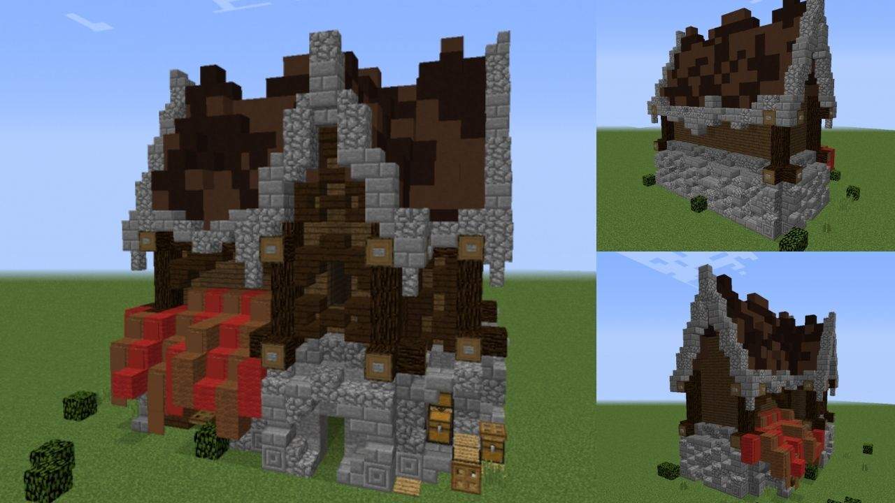 1. Casa Medieval para Minecraft - Modelo 1