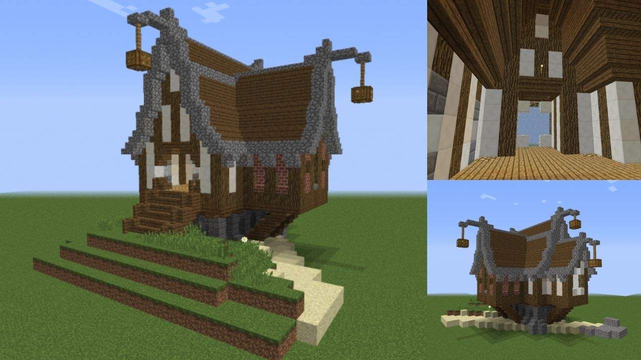 12. Casa Medieval para Minecraft - Modelo 12