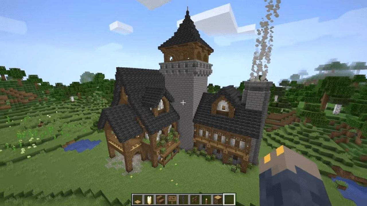 13. As casas medievais Minecraft proporcionam Utilidade Prática