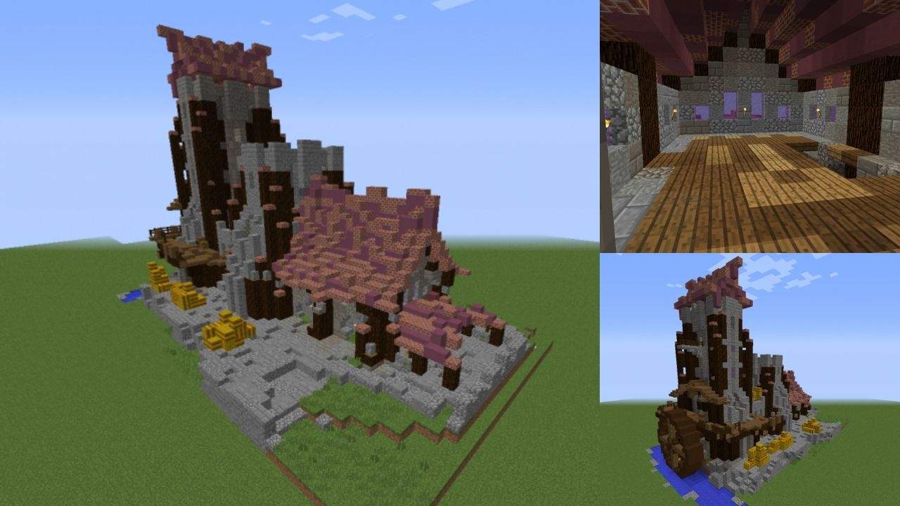 14. Casa Medieval para Minecraft - Modelo 14