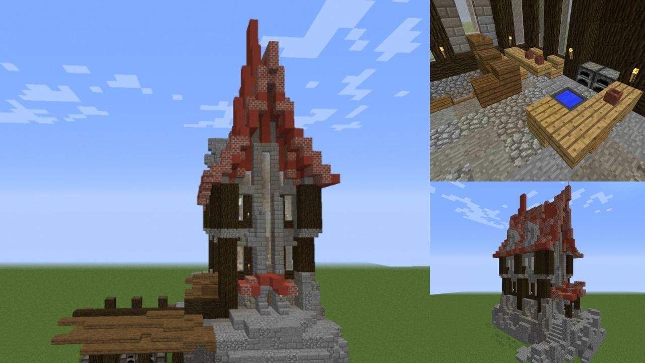 15. Casa Medieval para Minecraft - Modelo 15