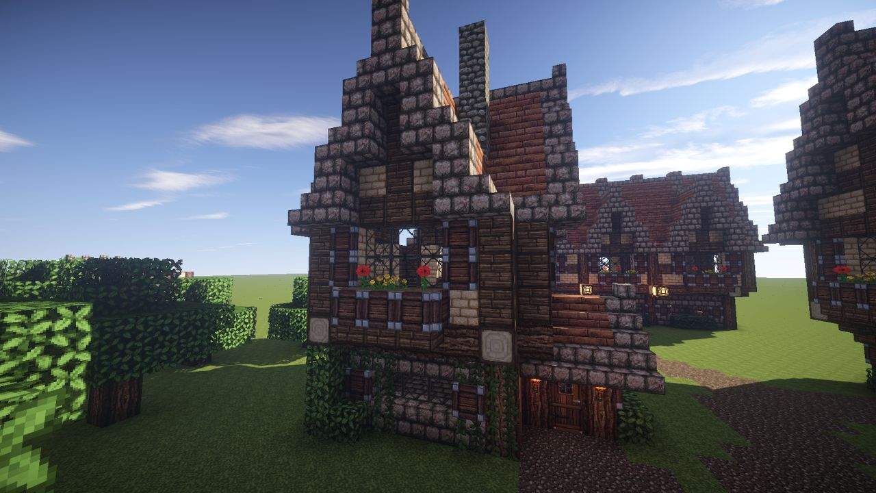 20. As casas medievais Minecraft proporcionam Atenção aos Detalhes