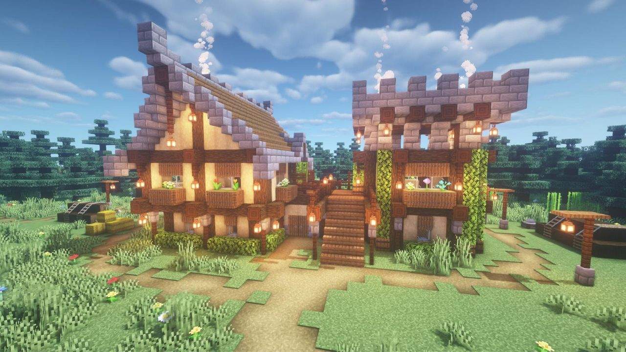 23. As casas medievais Minecraft proporcionam Simbolismo e Significado
