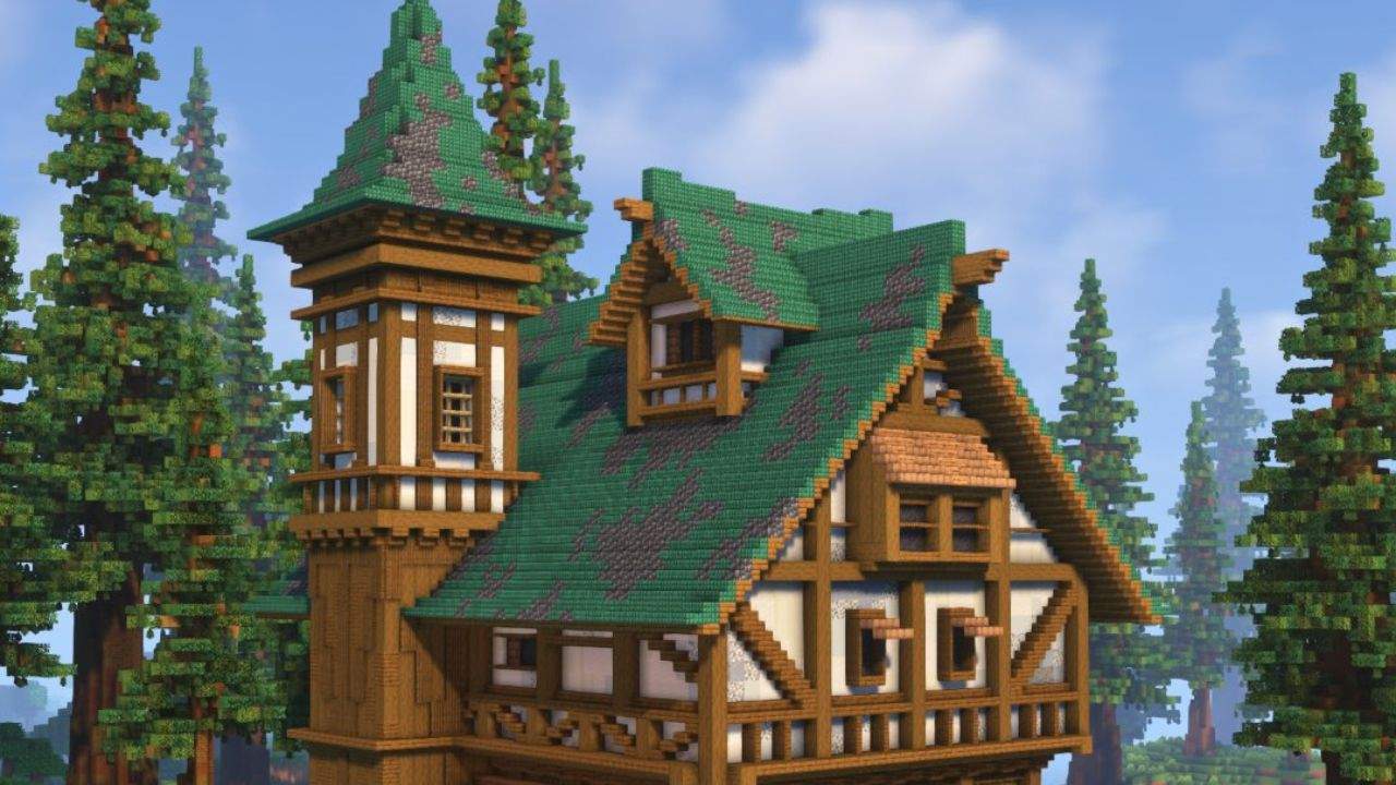 26. As casas medievais Minecraft proporcionam Cultura e Estilo Arquitetônico