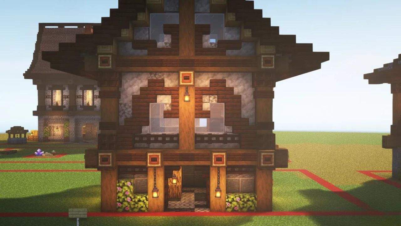 3. As casas medievais Minecraft proporcionam Desafio Criativo
