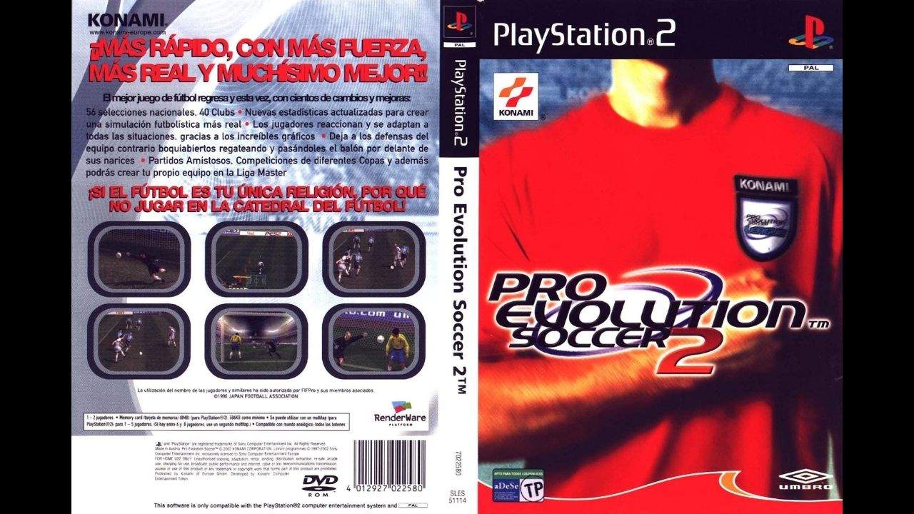 35. Pro Evolution Soccer 2 - Box Art do jogo para Playstation 2