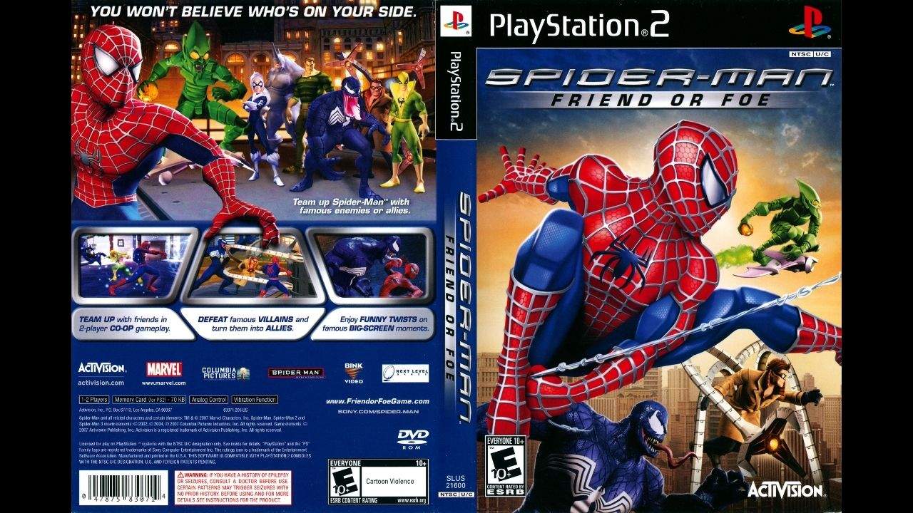 36. Spider-Man - Box Art do jogo para Playstation 2