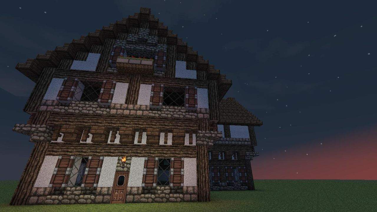43. As casas medievais Minecraft proporcionam Fascínio Estético