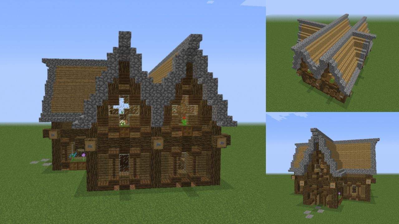 6. Casa Medieval para Minecraft - Modelo 6