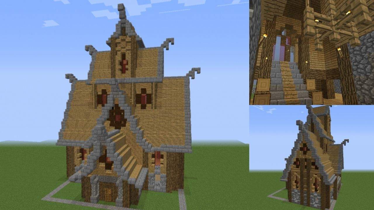 8. Casa Medieval para Minecraft - Modelo 8