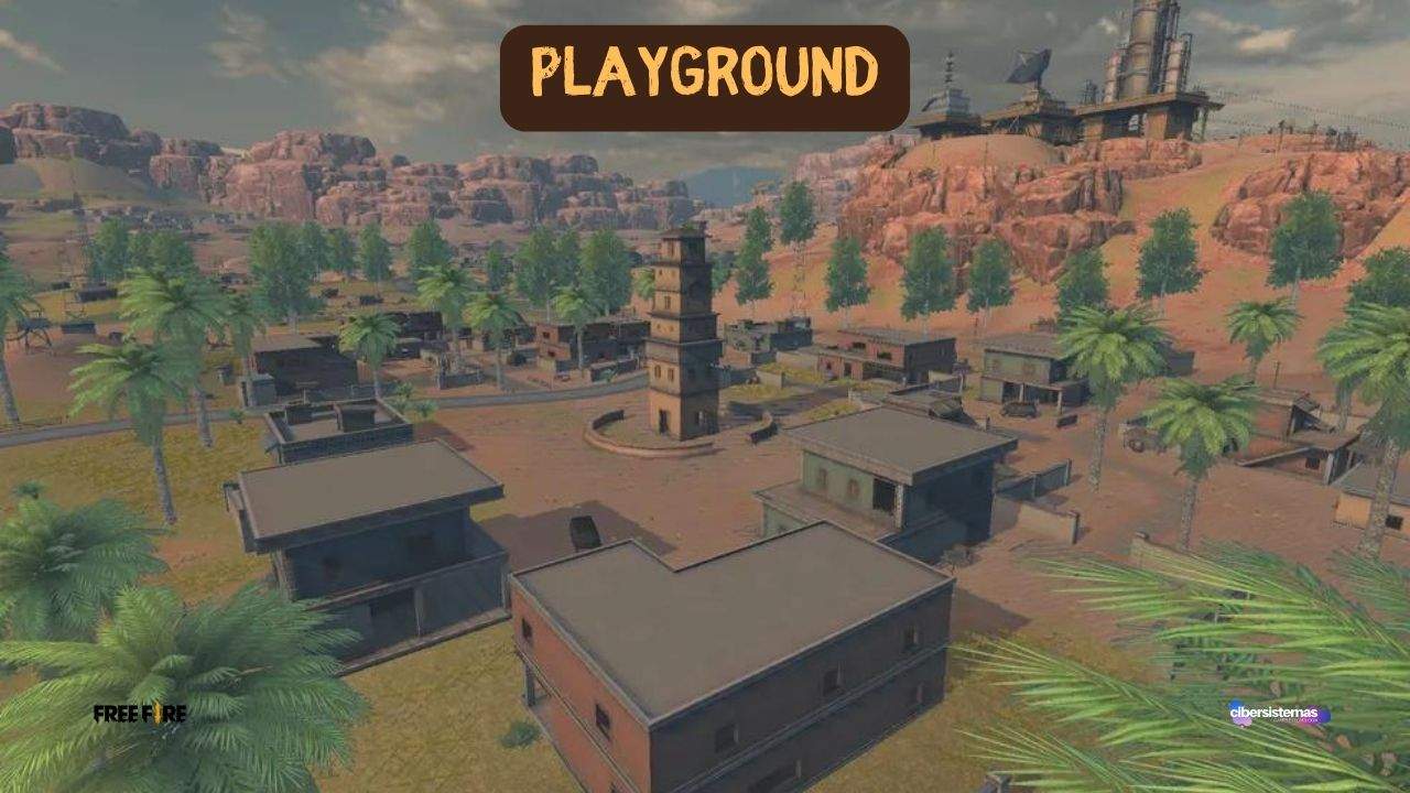 9. Área do Playground no mapa Kalahari