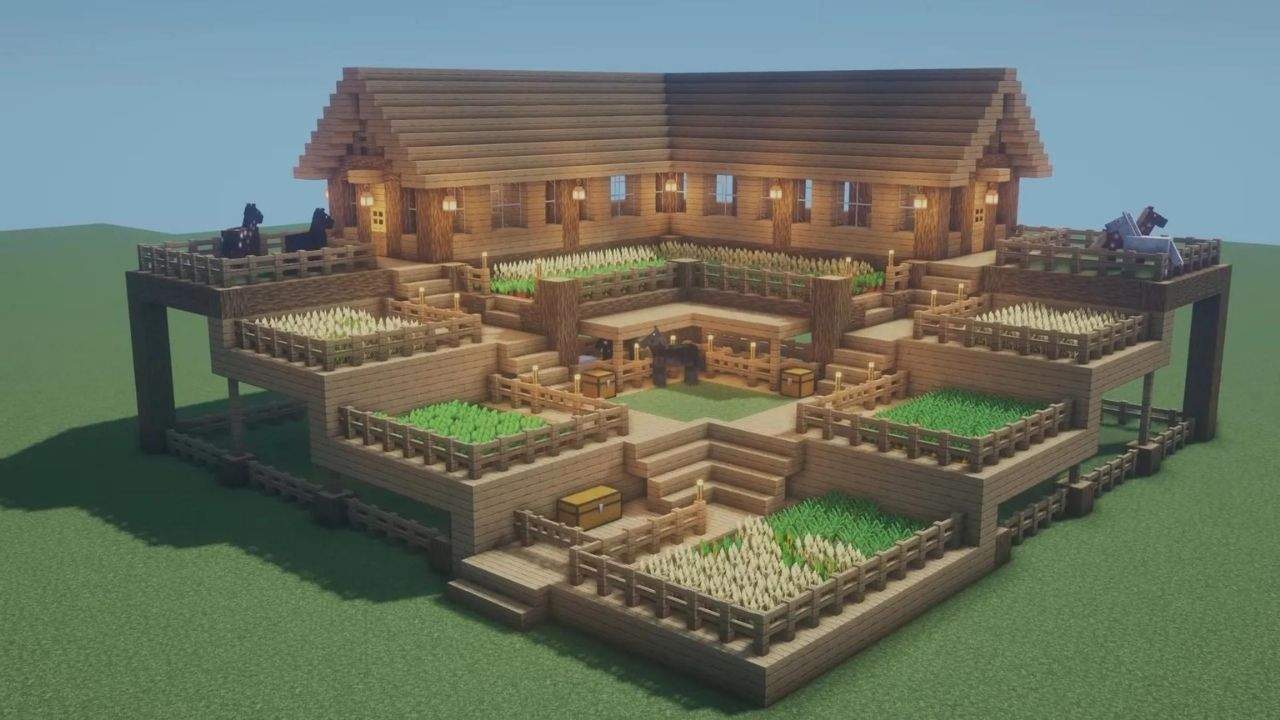 20. Casas no Minecraft proporcionam Base para criação de minas e sistemas de mineração