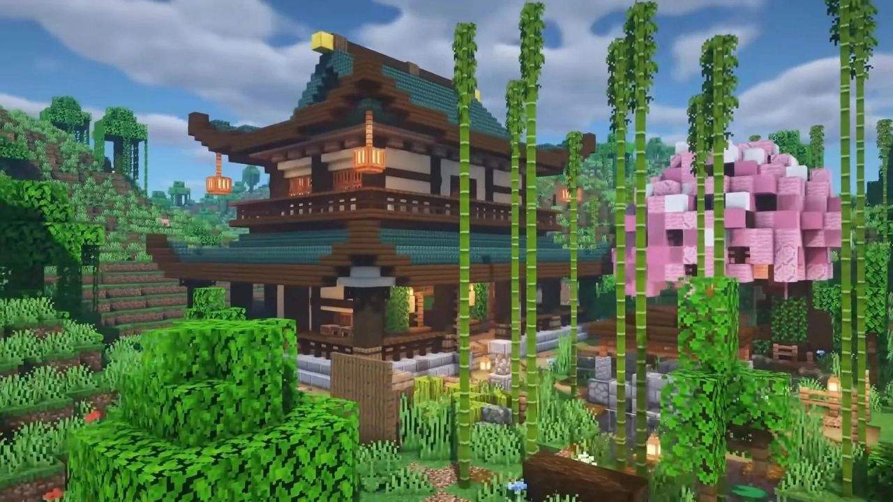 28. Casas no Minecraft proporcionam Lugar para construção de oficinas de encantamento