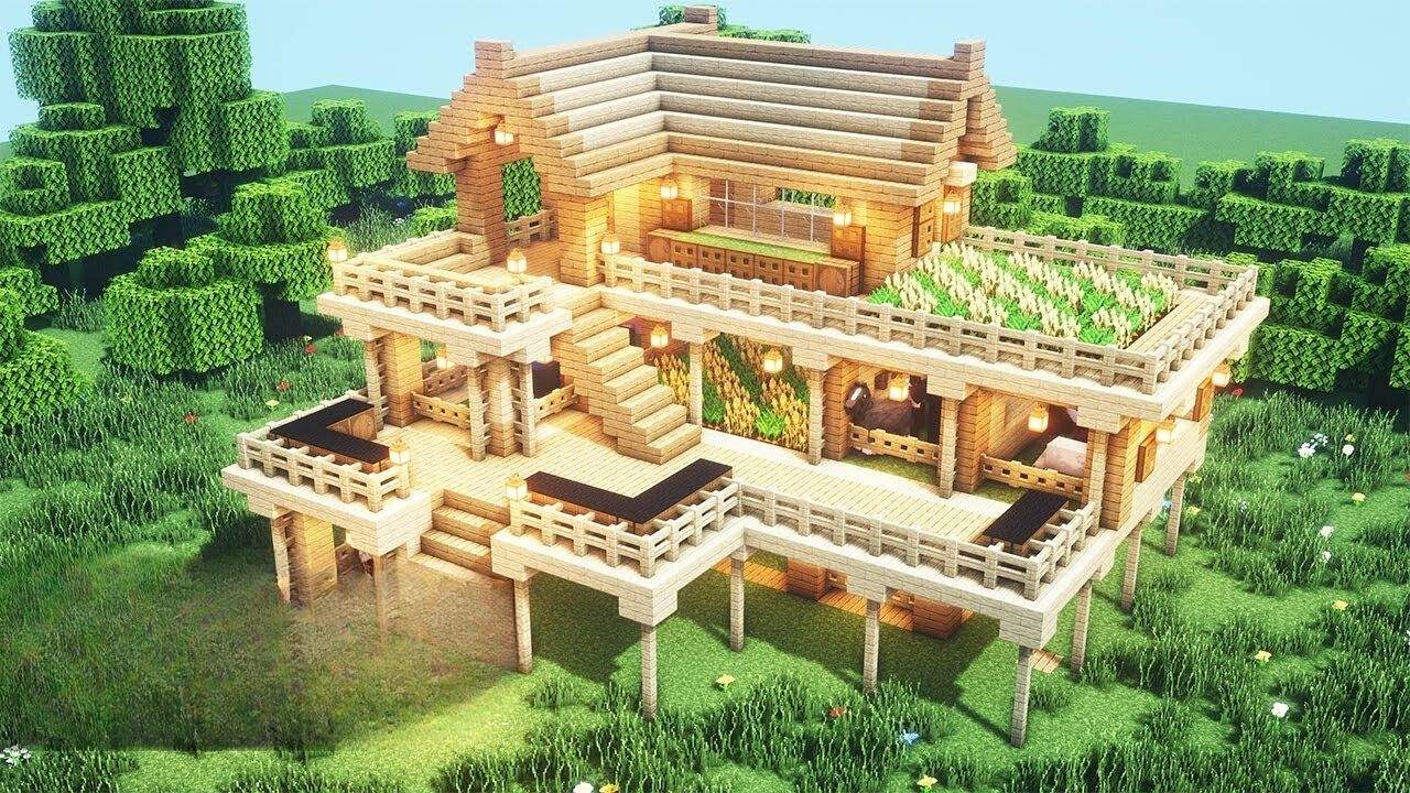 54. Casas no Minecraft proporcionam Local para construção de arenas de combate