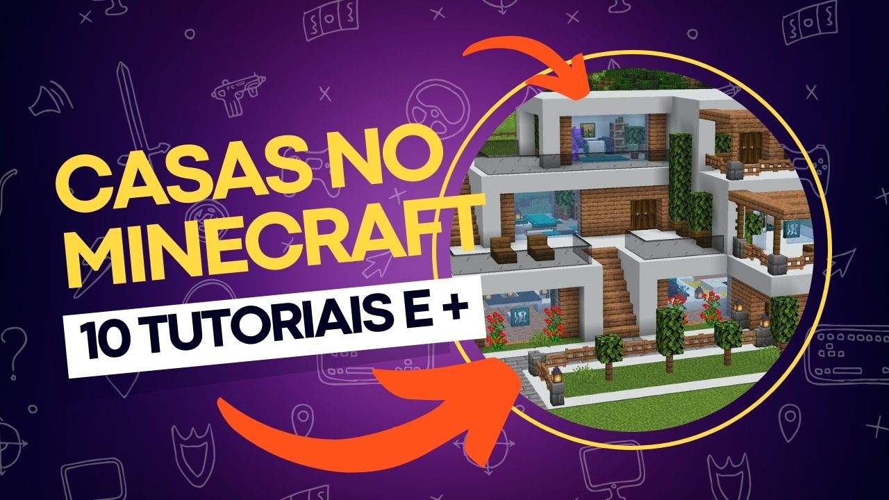 Tutoriais Minecraft: Como Construir a Casa Moderna 5 