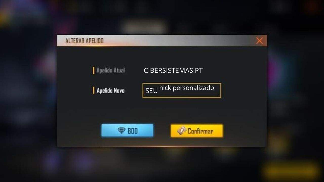 Como criar nicks com letras pequenas no Free Fire