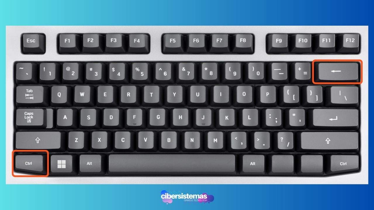 6. Ctrl + Backspace e Ctrl + Seta Esquerda ou Direita