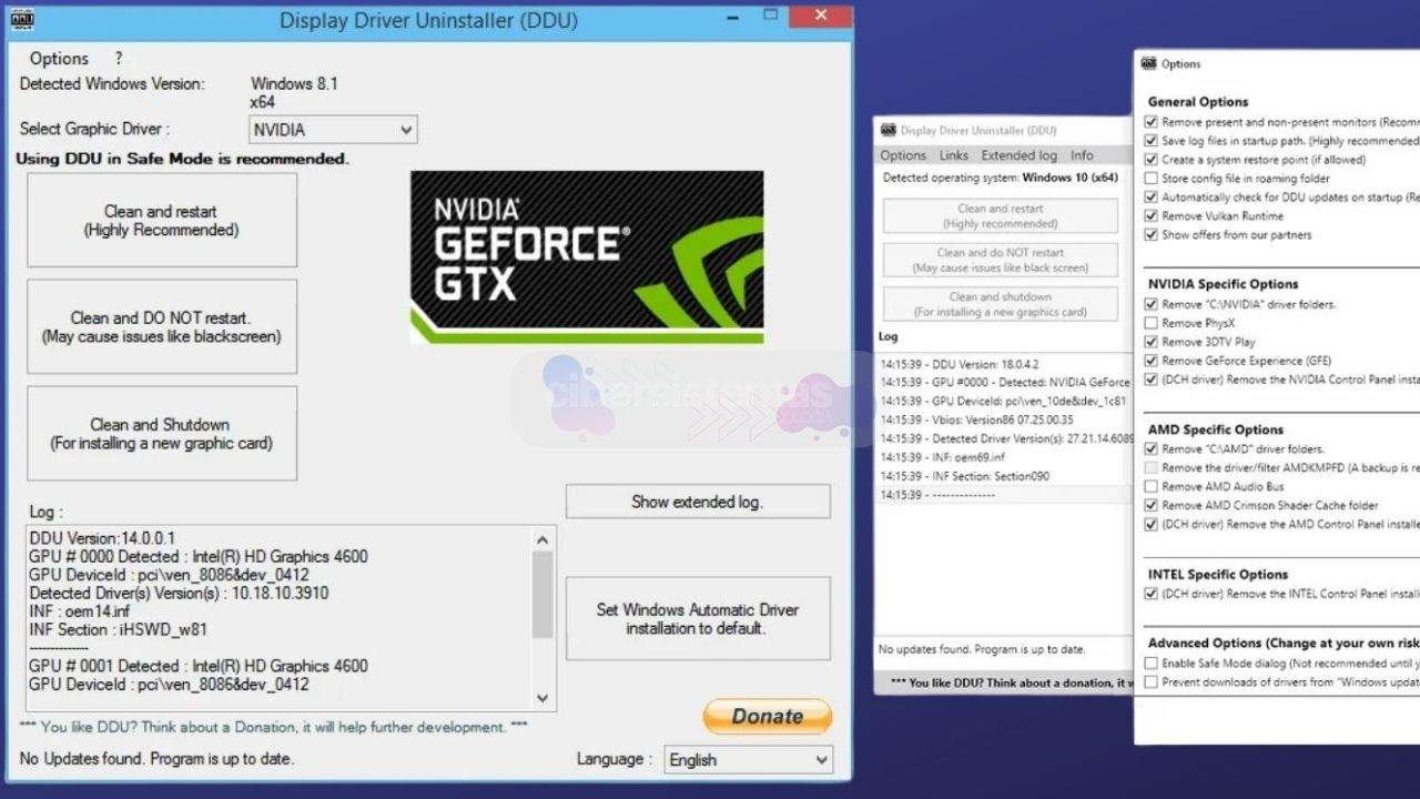 4. Execute uma instalação limpa do driver da GPU (DDU)