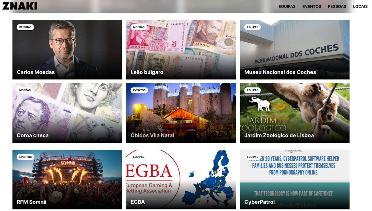 O sítio da Znaki FM em Portugal oferece diferentes notícias sobre finanças, política, cultura e música