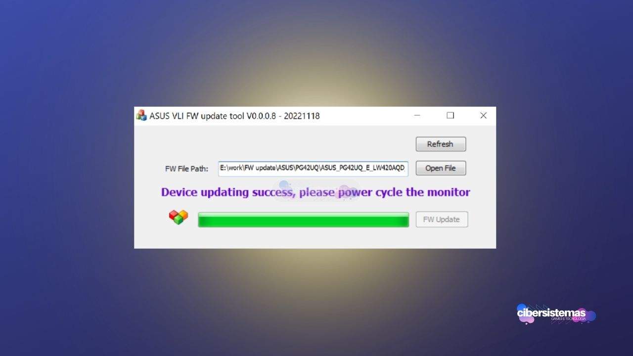 1. Como atualizar o firmware do monitor ASUS