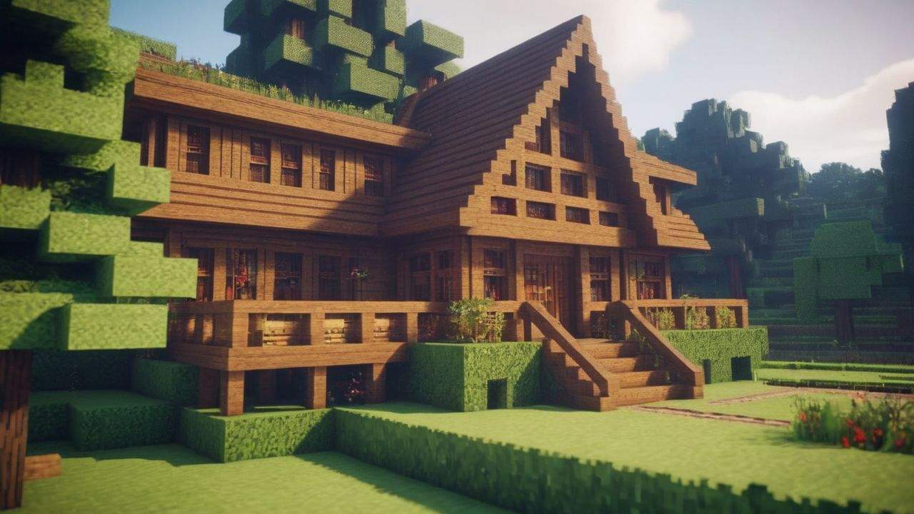 10. Aprender a como fazer uma casa de madeira no Minecraft proporciona acessibilidade