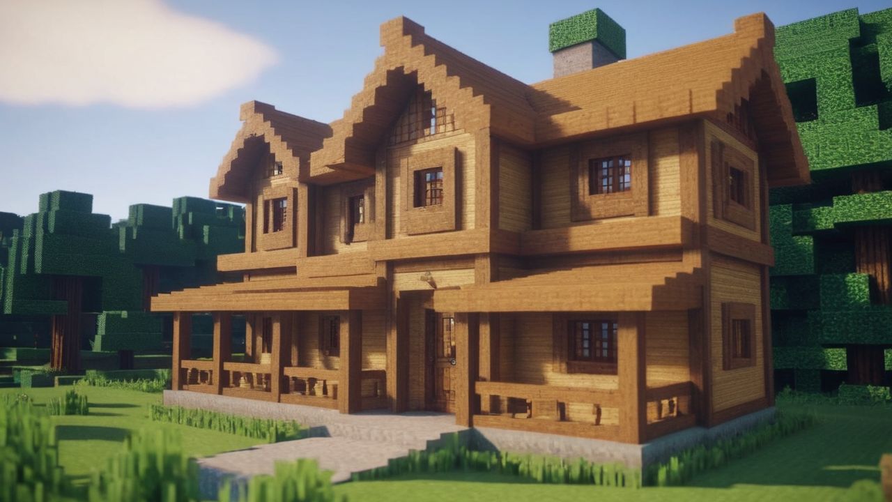 27. Aprender a como fazer uma casa de madeira no Minecraft proporciona estabilidade