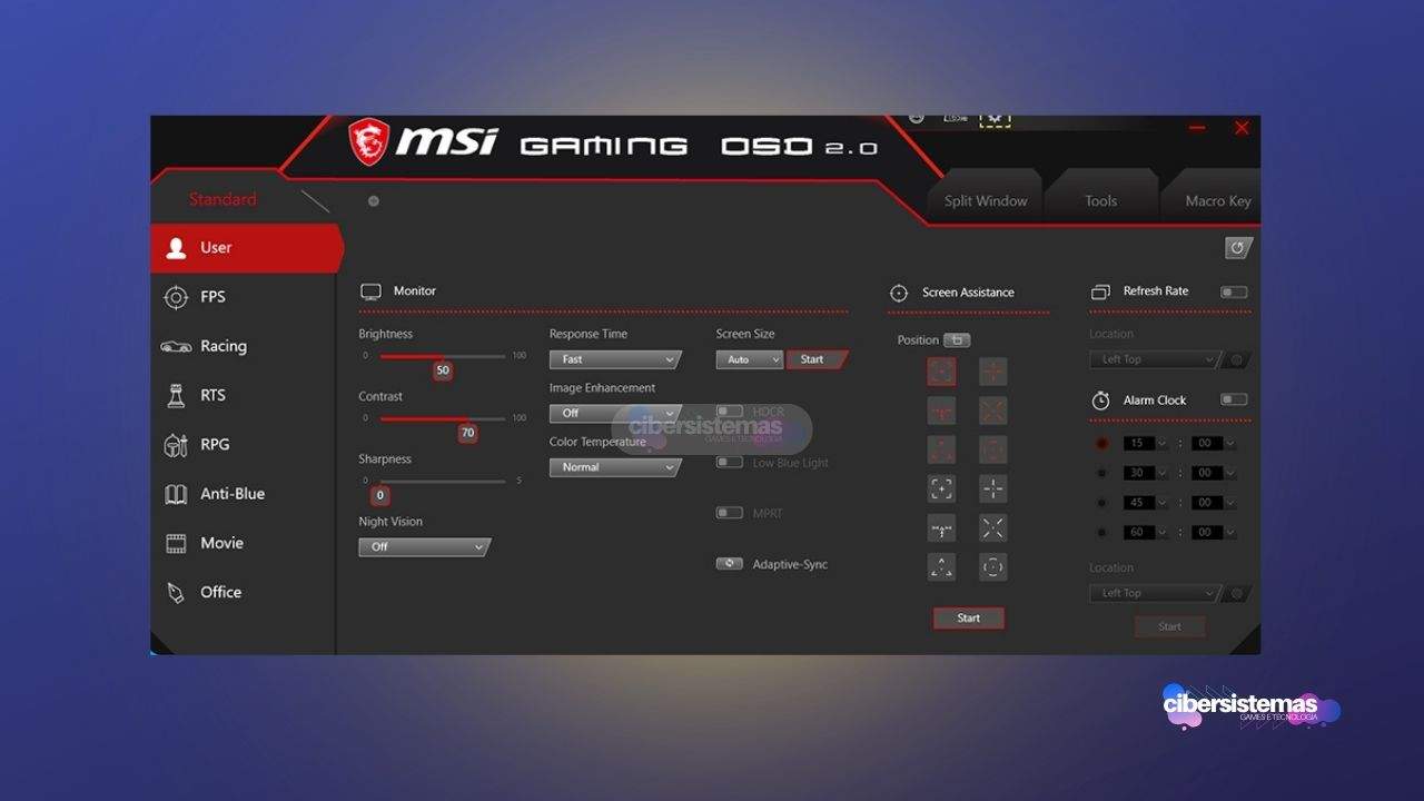 3. Como atualizar o firmware do monitor MSI