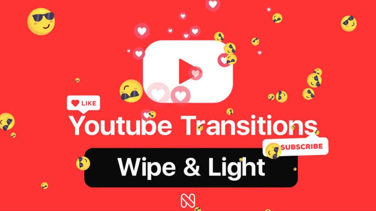 14. YouTube Wipe & Light Transitions for Premiere Pro