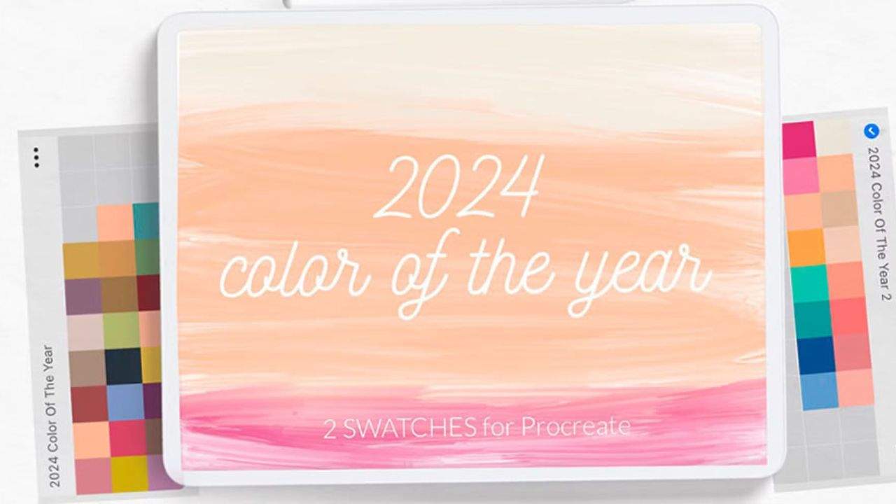 2. Paletas de cores do ano de 2024 para Procreate