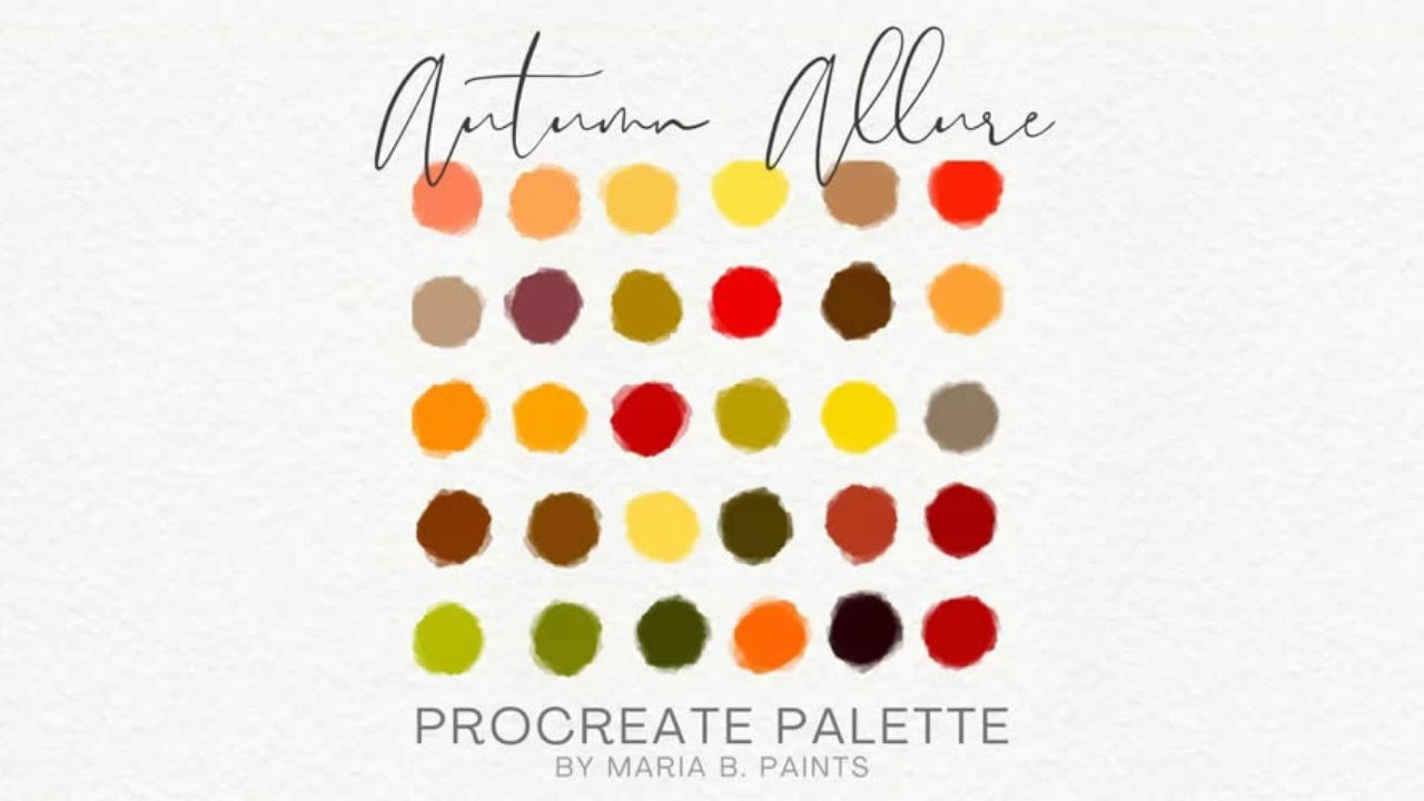 20. Esquema de cores autumn allure para Procreate