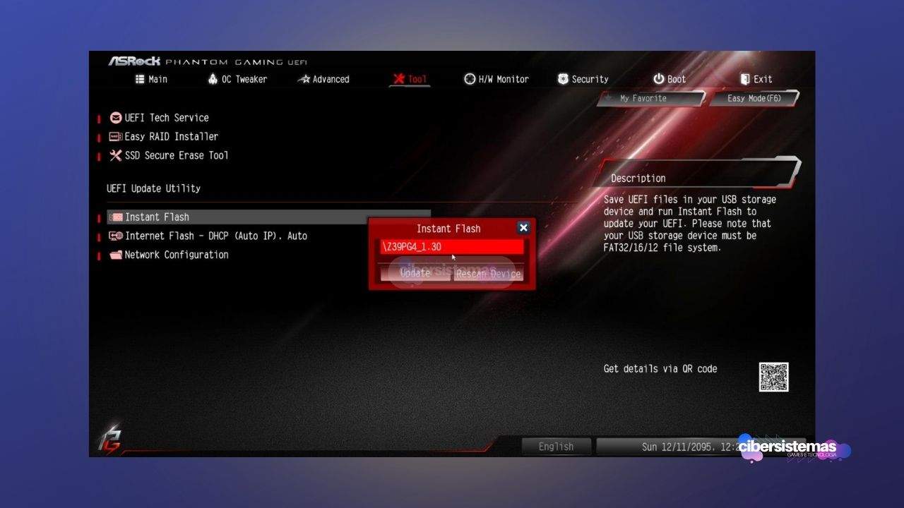 3. Atualize a BIOS