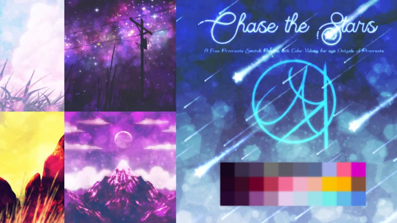 9. Esquema de cores chase the stars