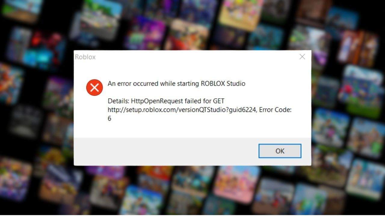 Causas conhecidas para o erro 6 no Roblox