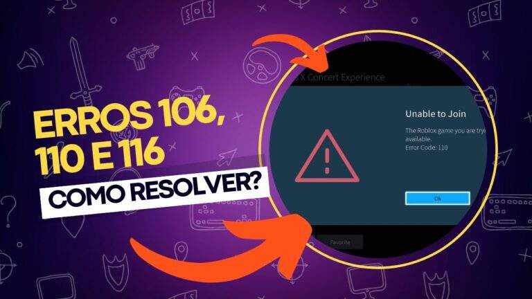 Como corrigir os erros 106, 110 e 116 no Roblox no Xbox One
