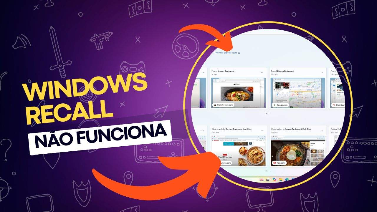 Windows Recall não abre: requisitos mínimos de hardware
