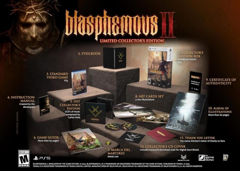 A edição de colecionador PS5 muito legal de Blasphemous 2 custa apenas US $ 65 no momento
