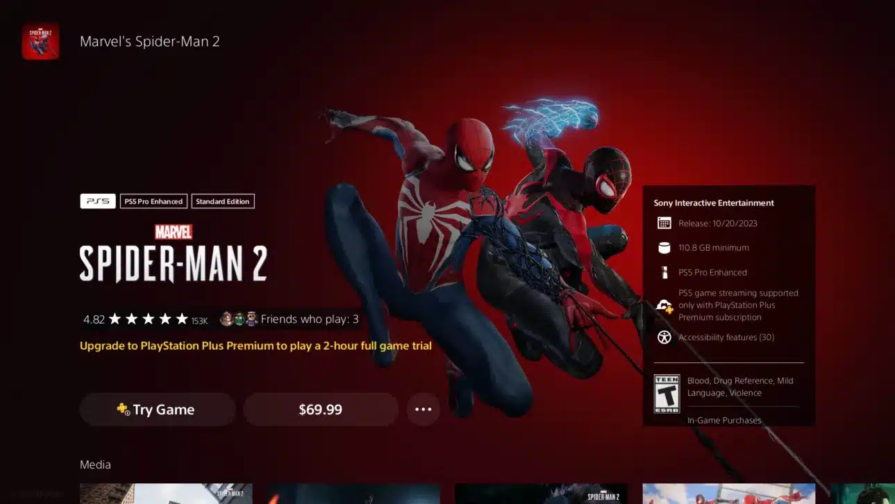 Atualizacao 1004 do Marvels Spider Man 2 Webs Out para suporte.webp