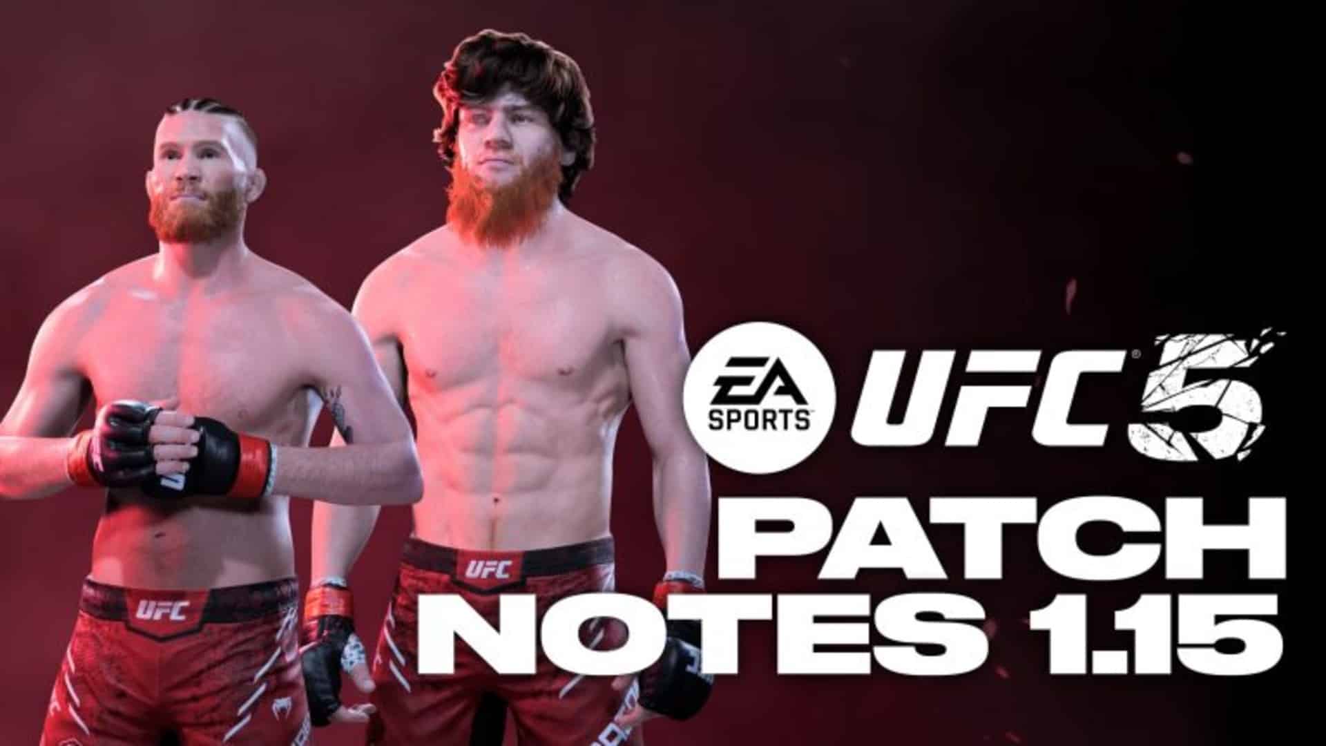 Atualização 1.015 do UFC 5 adiciona novos lutadores e alter egos em 17 de outubro