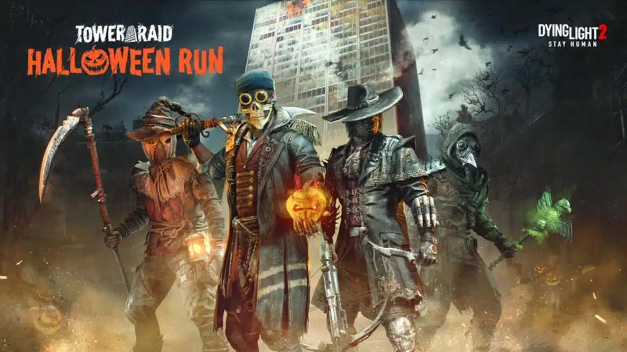 Atualização 1.56 de Dying Light 2 para versão 1.19 lançada para Tower Raid: Halloween Run