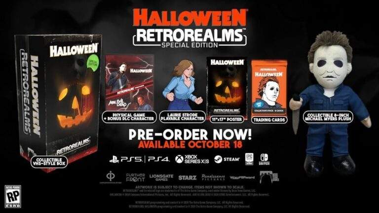 Chegou a edição especial RetroRealms – dois jogos de terror de 16 bits, Michael Myers Plush e muito mais por US $ 80
