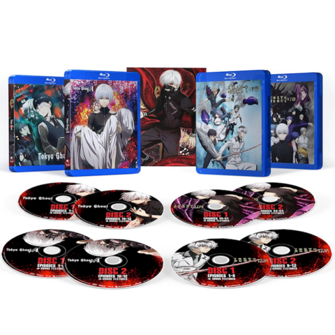 Conjunto completo de caixa Blu-Ray do 10º aniversário do Tokyo Ghoul está disponível para pré-encomenda na Amazon
