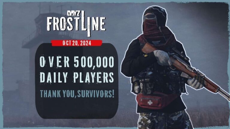 DayZ atinge o maior número de jogadores seis anos após o lançamento, atingindo mais de 500 mil jogadores diários
