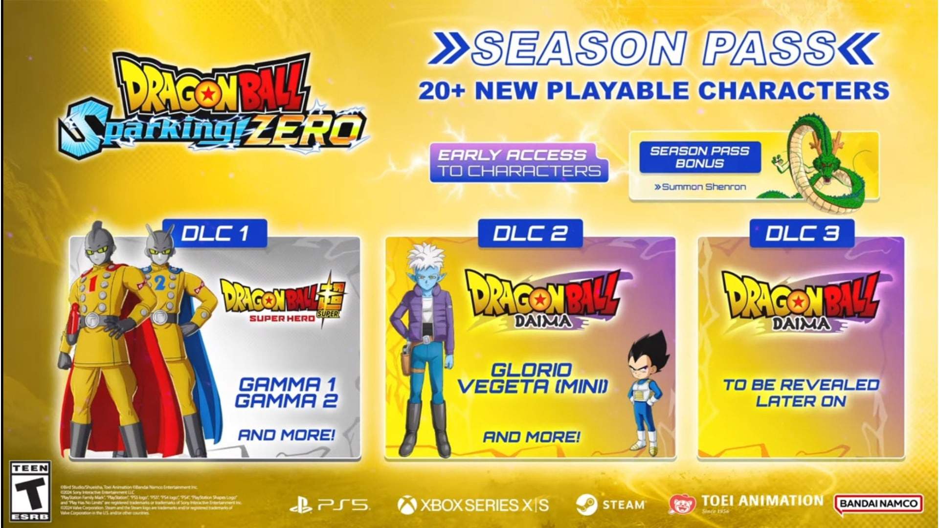 Dragon Ball Sparking Zero DLC Pack 2 revela Vegeta Mini e Gloria de Dragon Ball Daimi