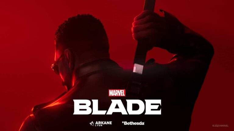 Espiada do jogo Blade da Marvel nas superfícies de design de personagens
