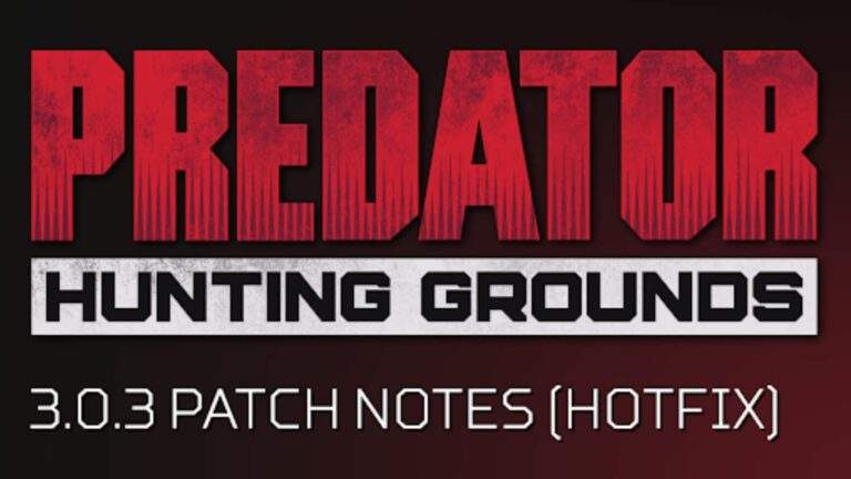 Predator: Hunting Grounds Update 1.003 chega em 29 de outubro
