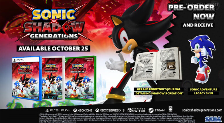 Sonic X Shadow Generations Deluxe Edition já foi lançado, as pré-encomendas físicas incluem livro colecionável
